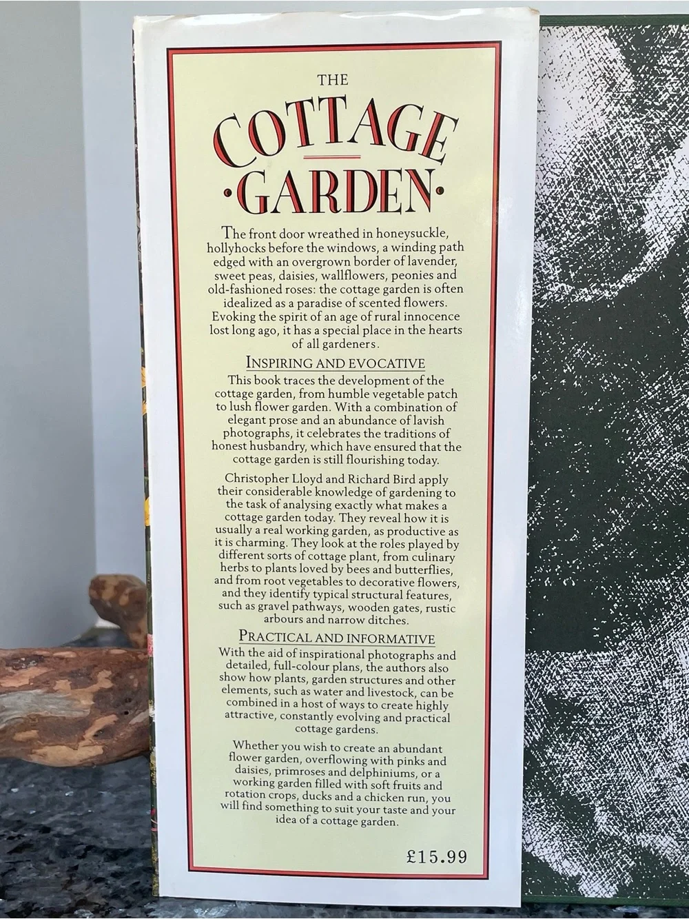 The Cottage Garden By Christopher Lloyd & Richard Bird, Hard Cover Book